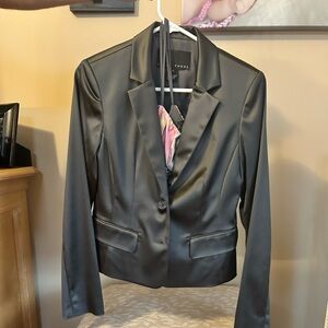 Charcoal blazer with bustier (size 6) & pants (size 8)